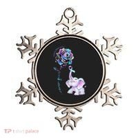 Suicide Prevention Awareness Flower Elephant Ribbon Gift Ornament thumb 0