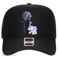 Suicide Prevention Awareness Flower Elephant Ribbon Gift Hat thumb 0