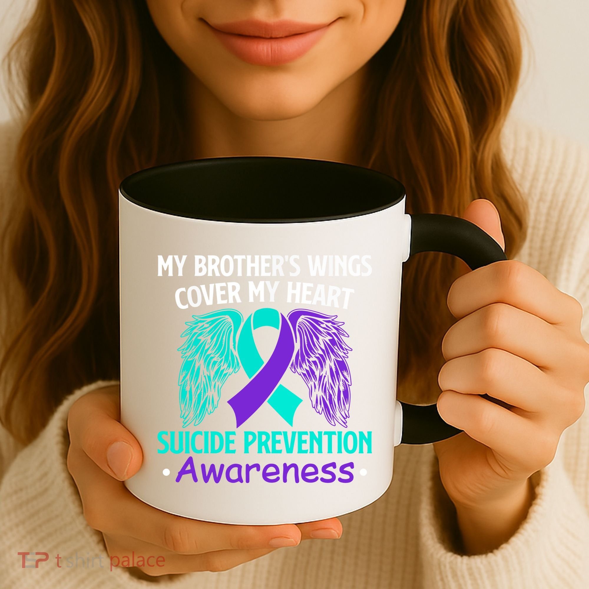 Suicide Prevention Awareness My Brother's Cover My Heart Coffee Mug
