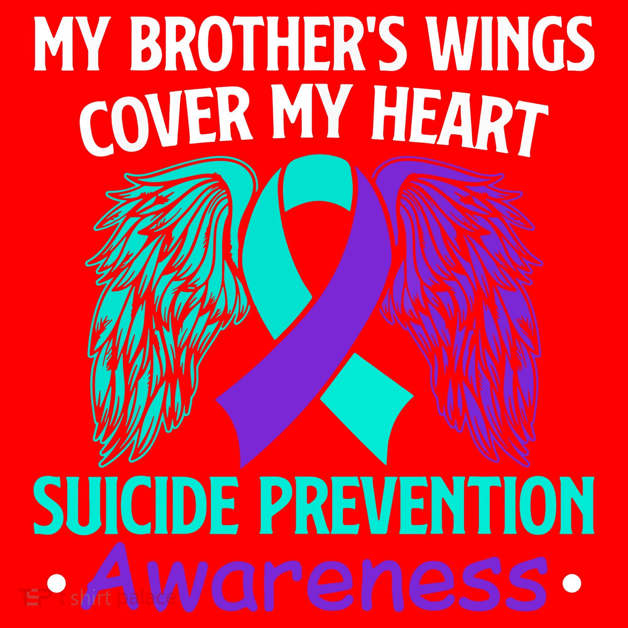 Suicide Prevention Awareness My Brother's Cover My Heart Santa Hat