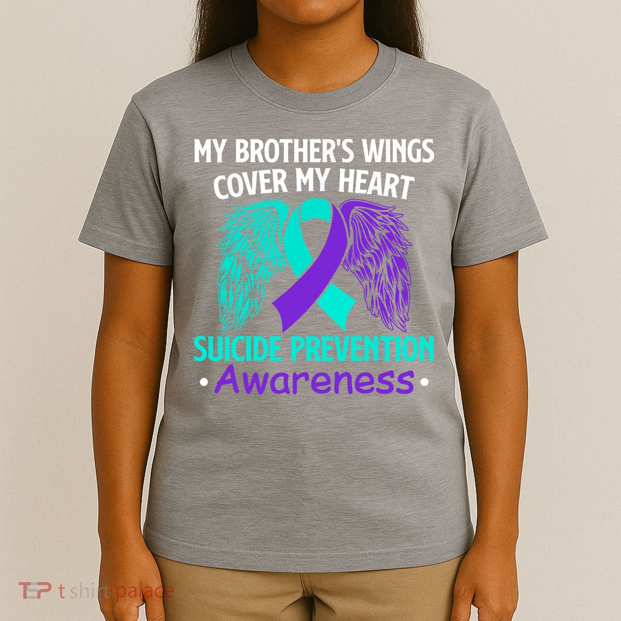 Suicide Prevention Awareness My Brother's Cover My Heart T-Shirt