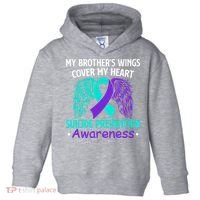 Suicide Prevention Awareness My Brother's Cover My Heart Toddler Hoodie thumb 0