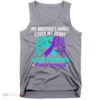 Suicide Prevention Awareness My Brother's Cover My Heart Tank Top thumb 0