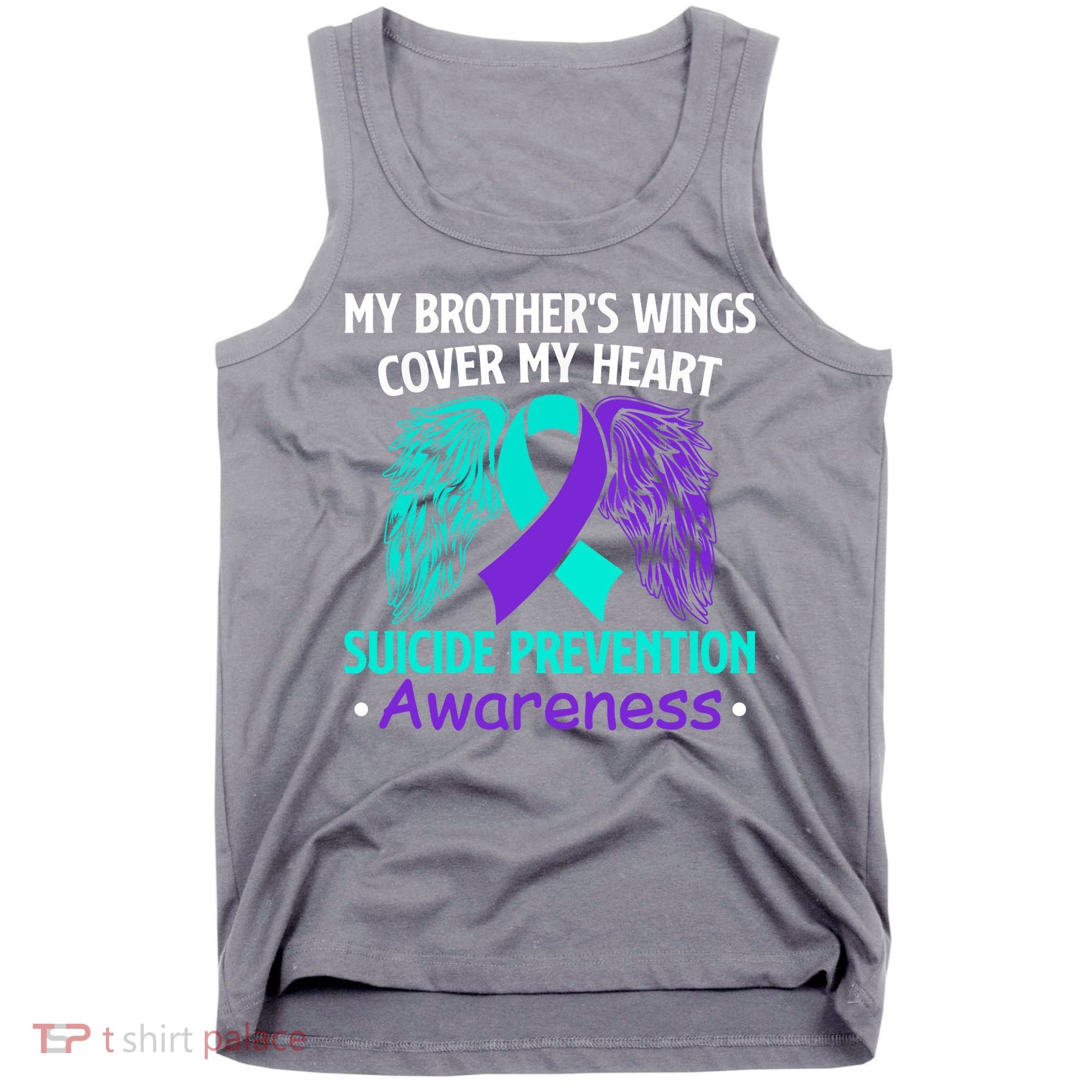 Suicide Prevention Awareness My Brother's Cover My Heart Tank Top