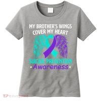 Suicide Prevention Awareness My Brother's Cover My Heart Women's T-Shirt thumb 0