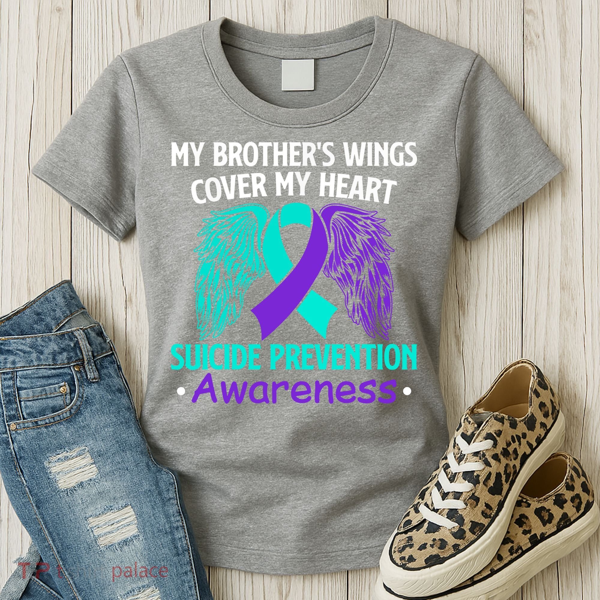 Suicide Prevention Awareness My Brother's Cover My Heart Women's T-Shirt