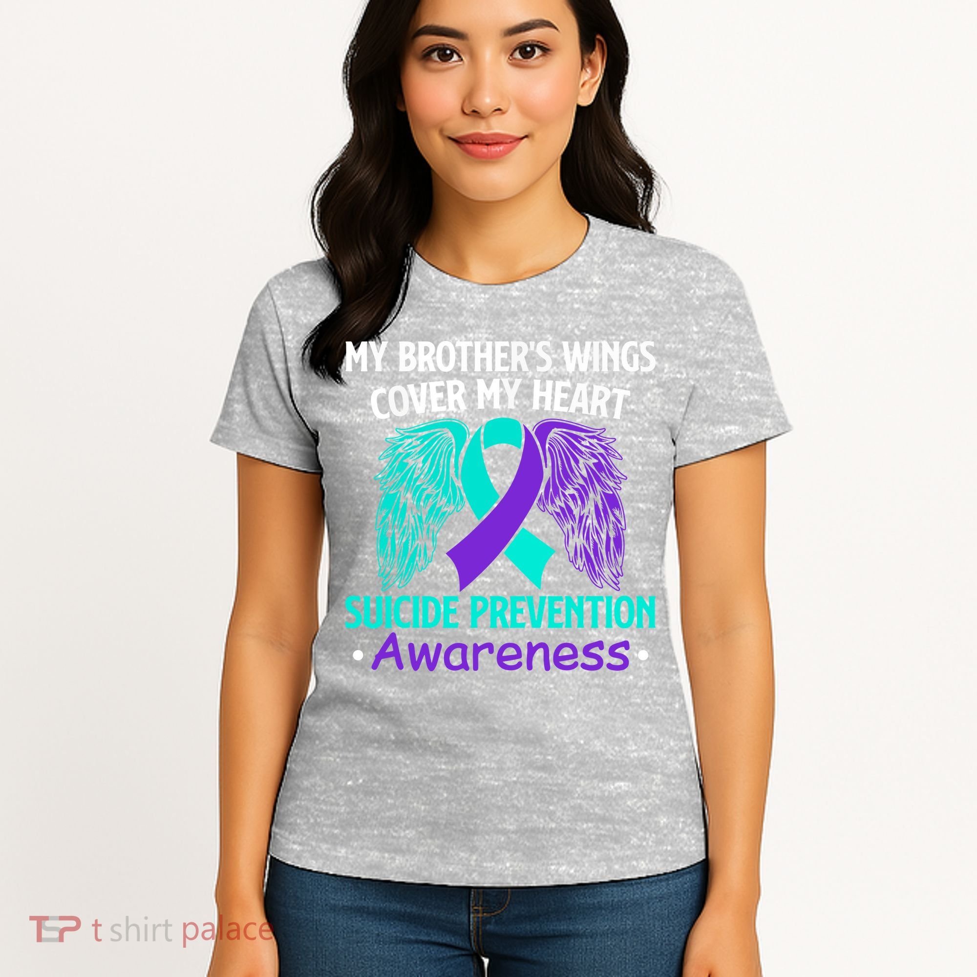 Suicide Prevention Awareness My Brother's Cover My Heart Women's T-Shirt