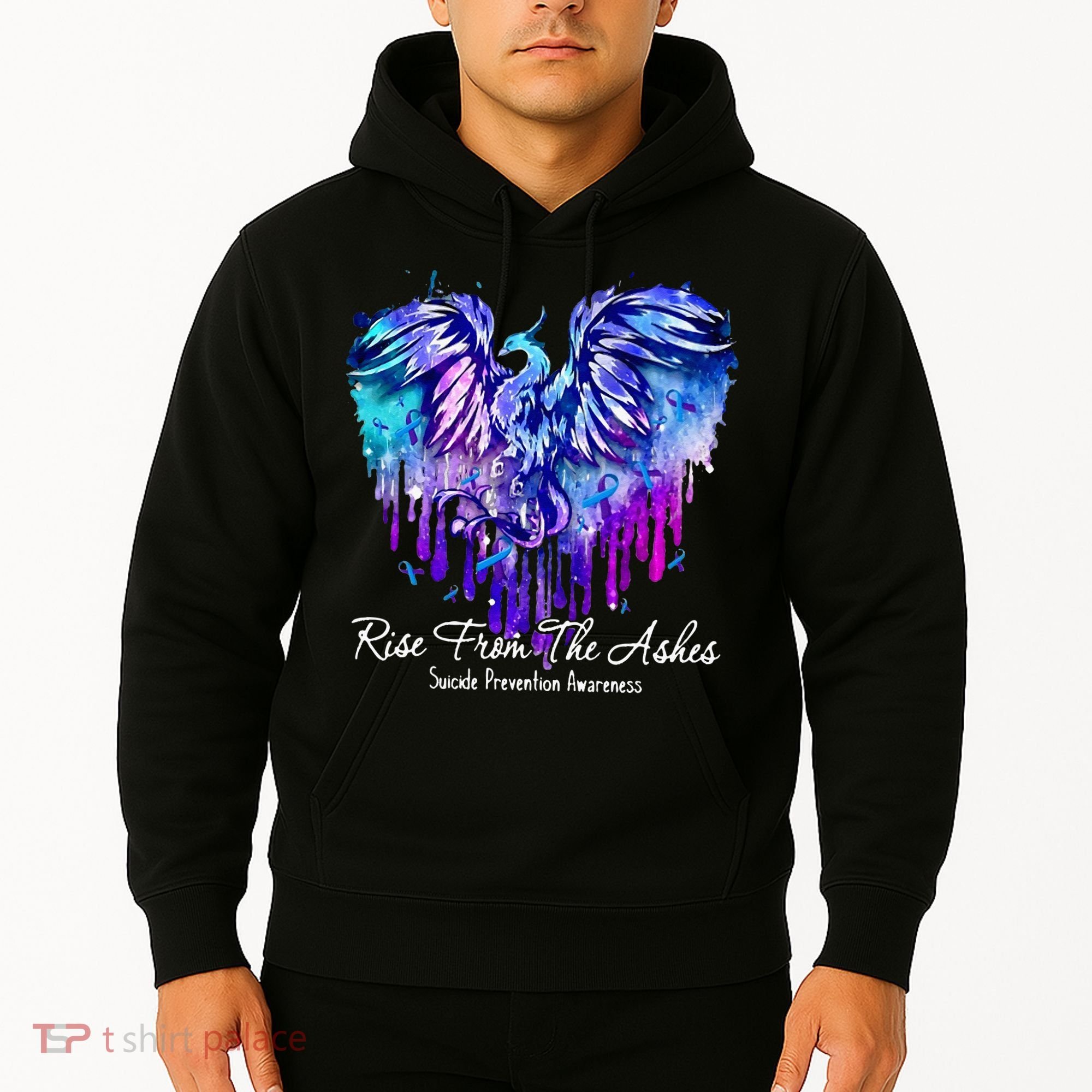Suicide Prevention Awareness Rise From Phoenix The Ashes Hoodie