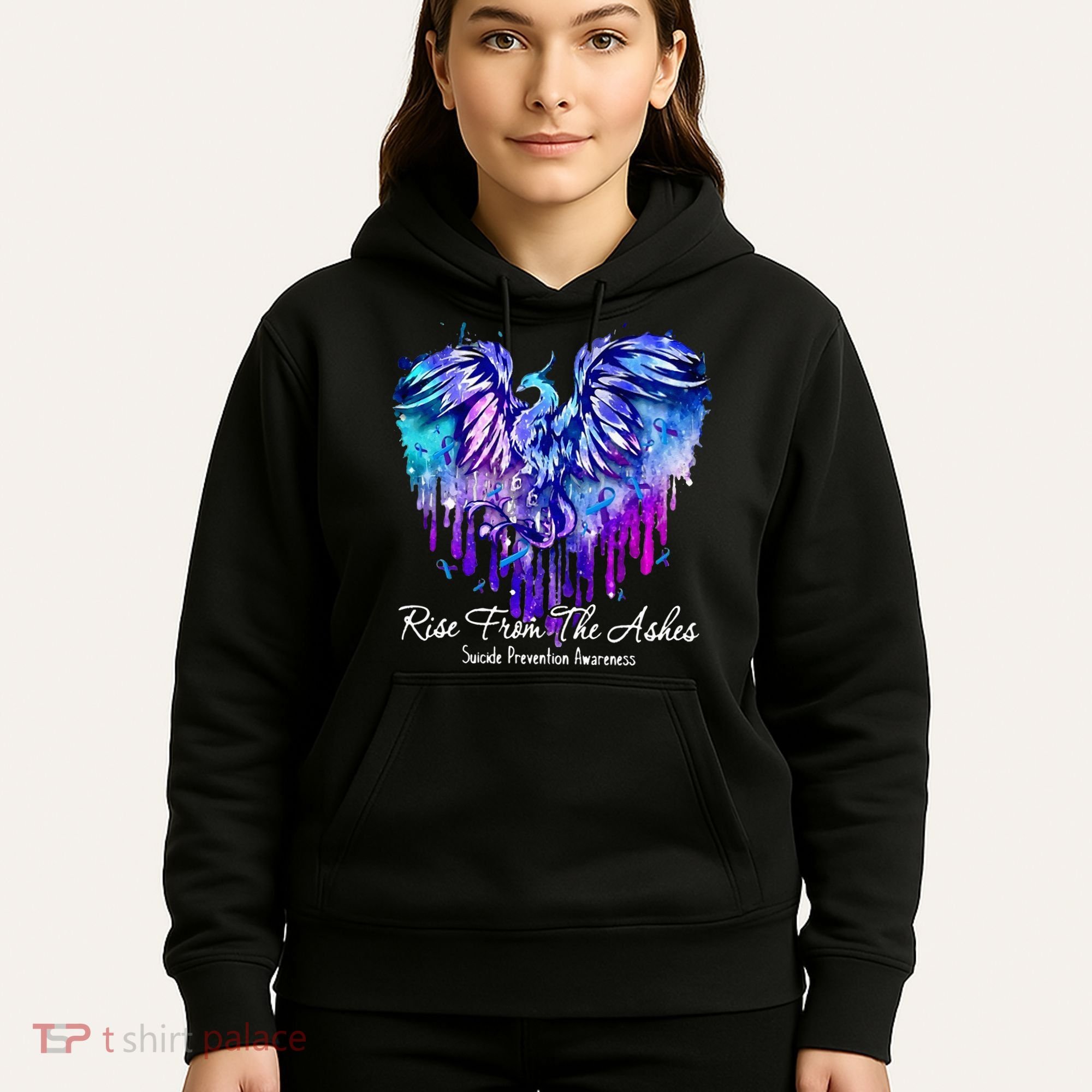 Suicide Prevention Awareness Rise From Phoenix The Ashes Hoodie