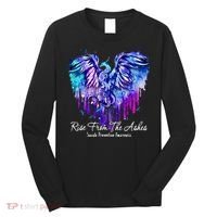 Suicide Prevention Awareness Rise From Phoenix The Ashes Long Sleeve Shirt thumb 0