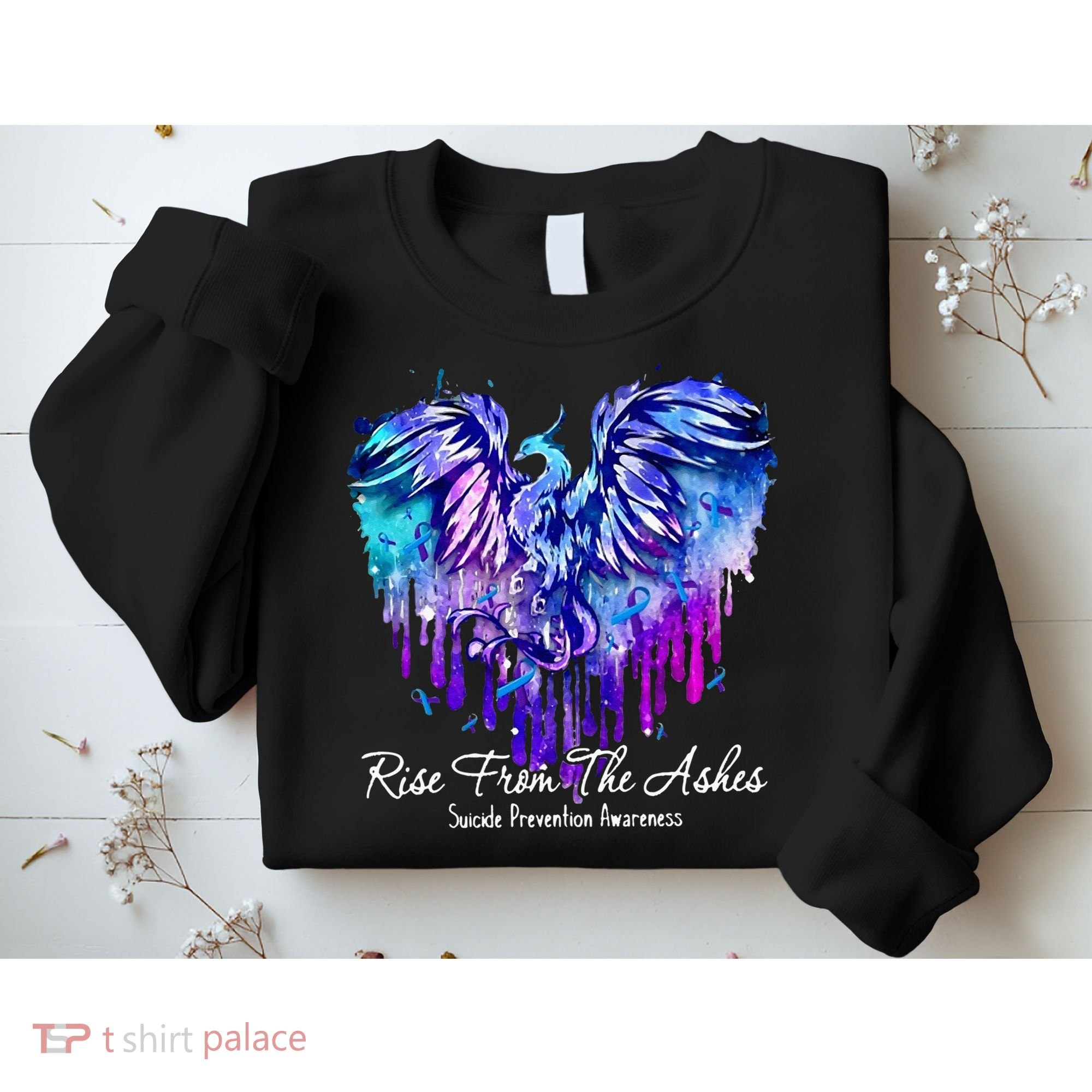 Suicide Prevention Awareness Rise From Phoenix The Ashes Sweatshirt