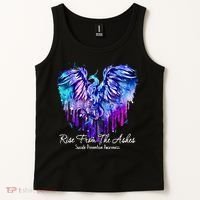 Suicide Prevention Awareness Rise From Phoenix The Ashes Tank Top thumb 2