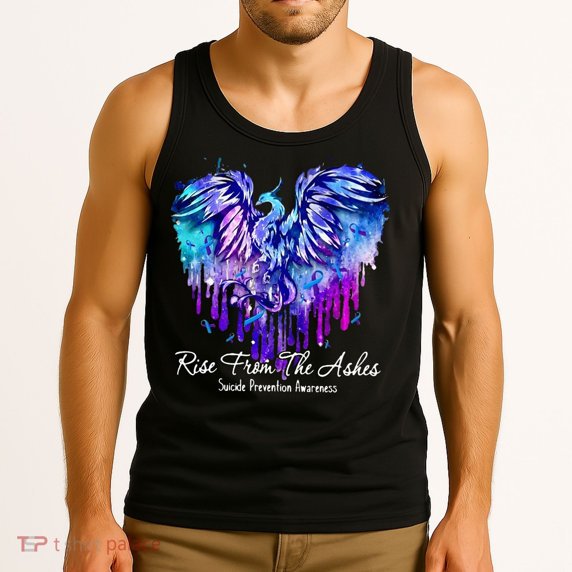 Suicide Prevention Awareness Rise From Phoenix The Ashes Tank Top