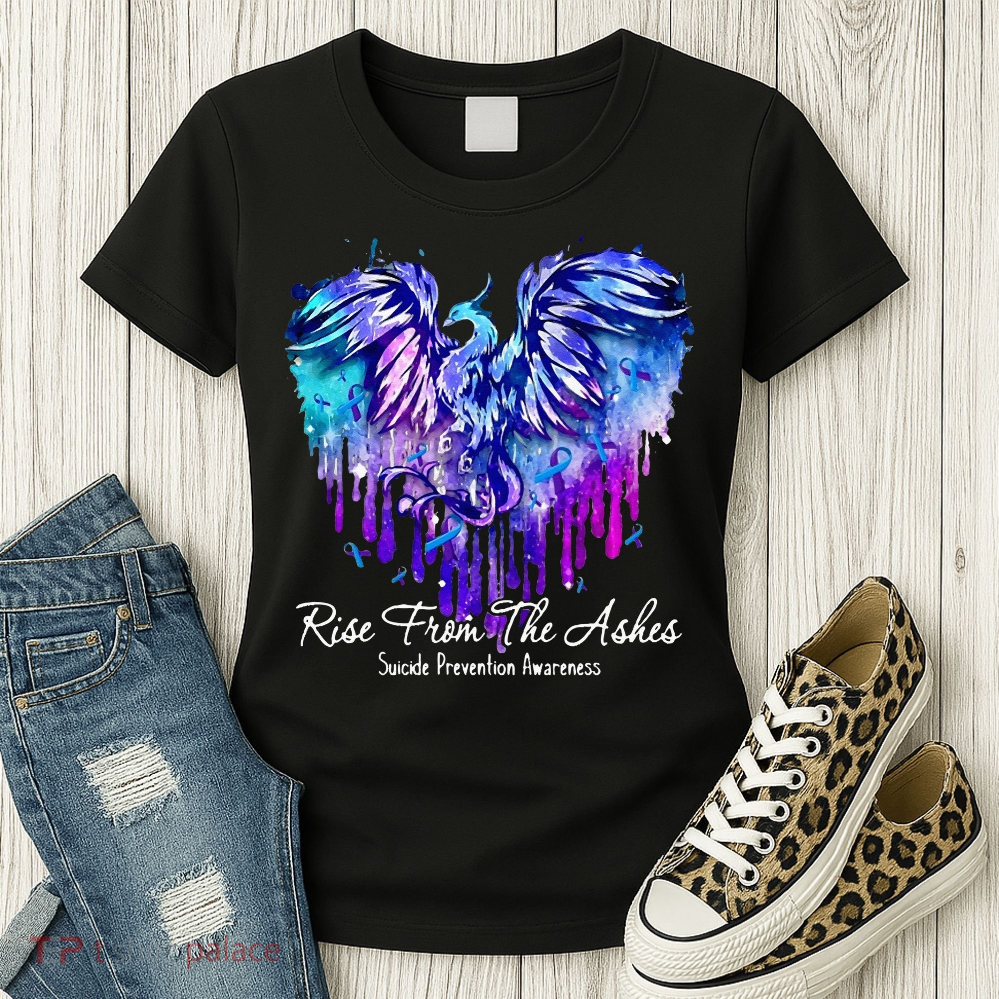 Suicide Prevention Awareness Rise From Phoenix The Ashes Women's T-Shirt