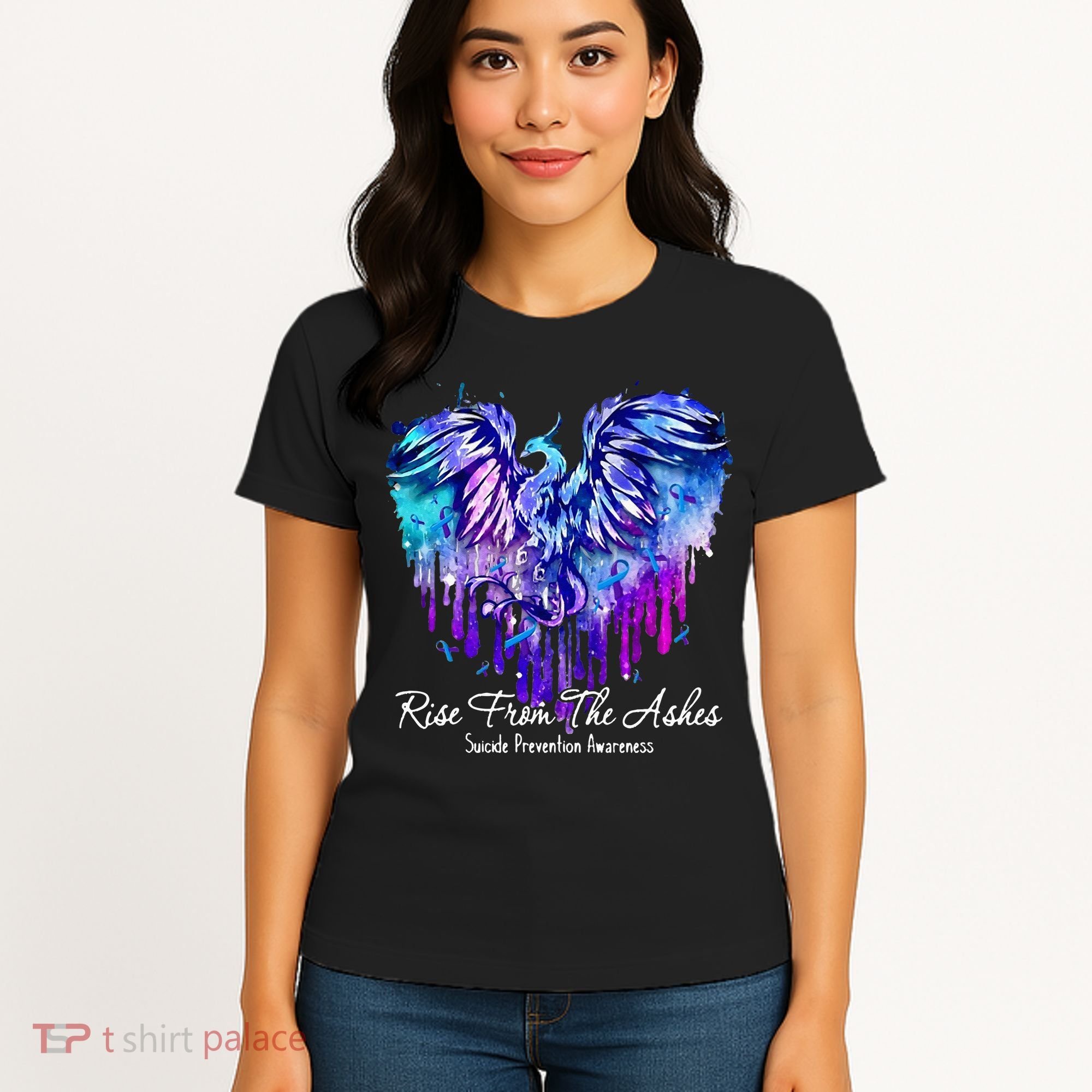 Suicide Prevention Awareness Rise From Phoenix The Ashes Women's T-Shirt