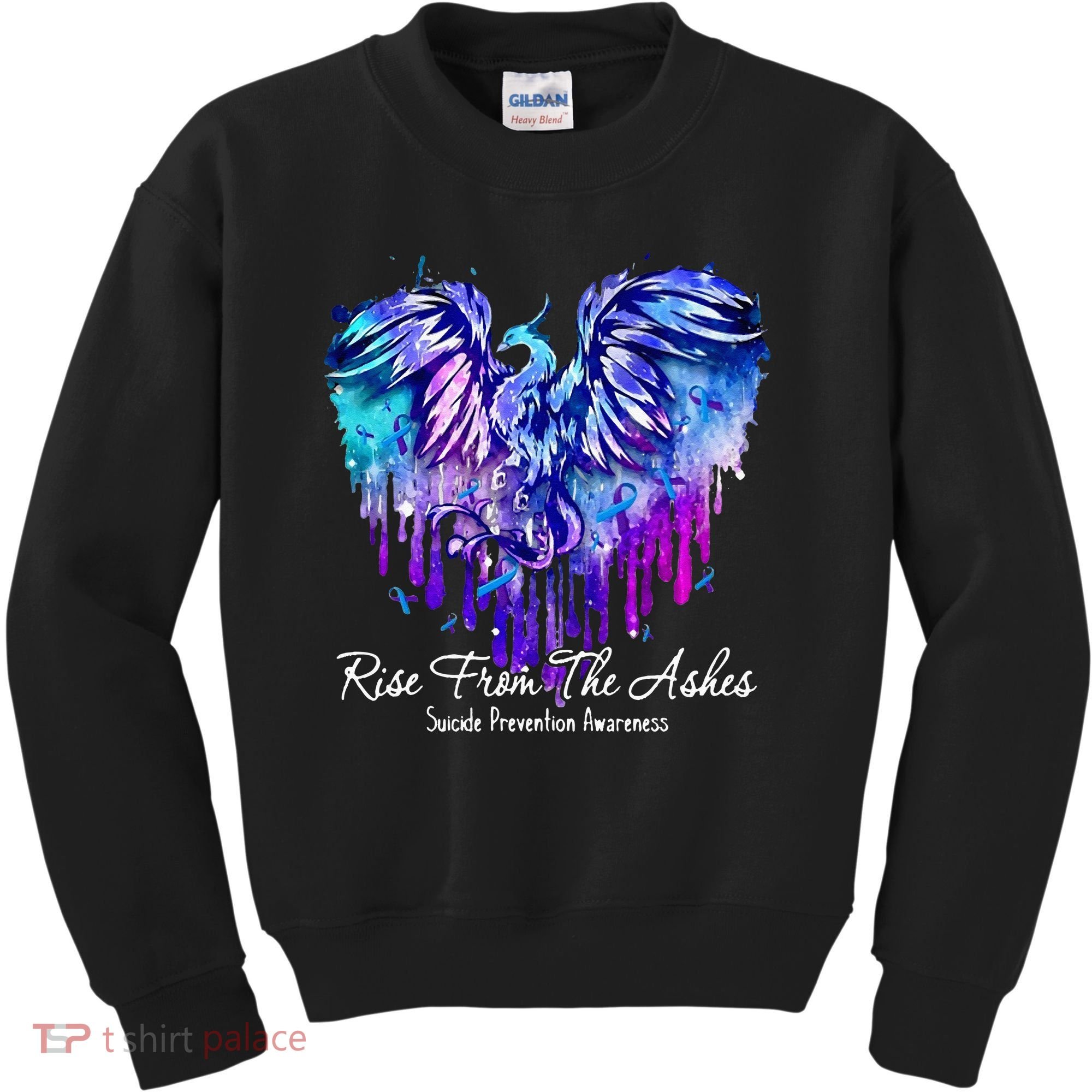 Suicide Prevention Awareness Rise From Phoenix The Ashes Kids Sweatshirt