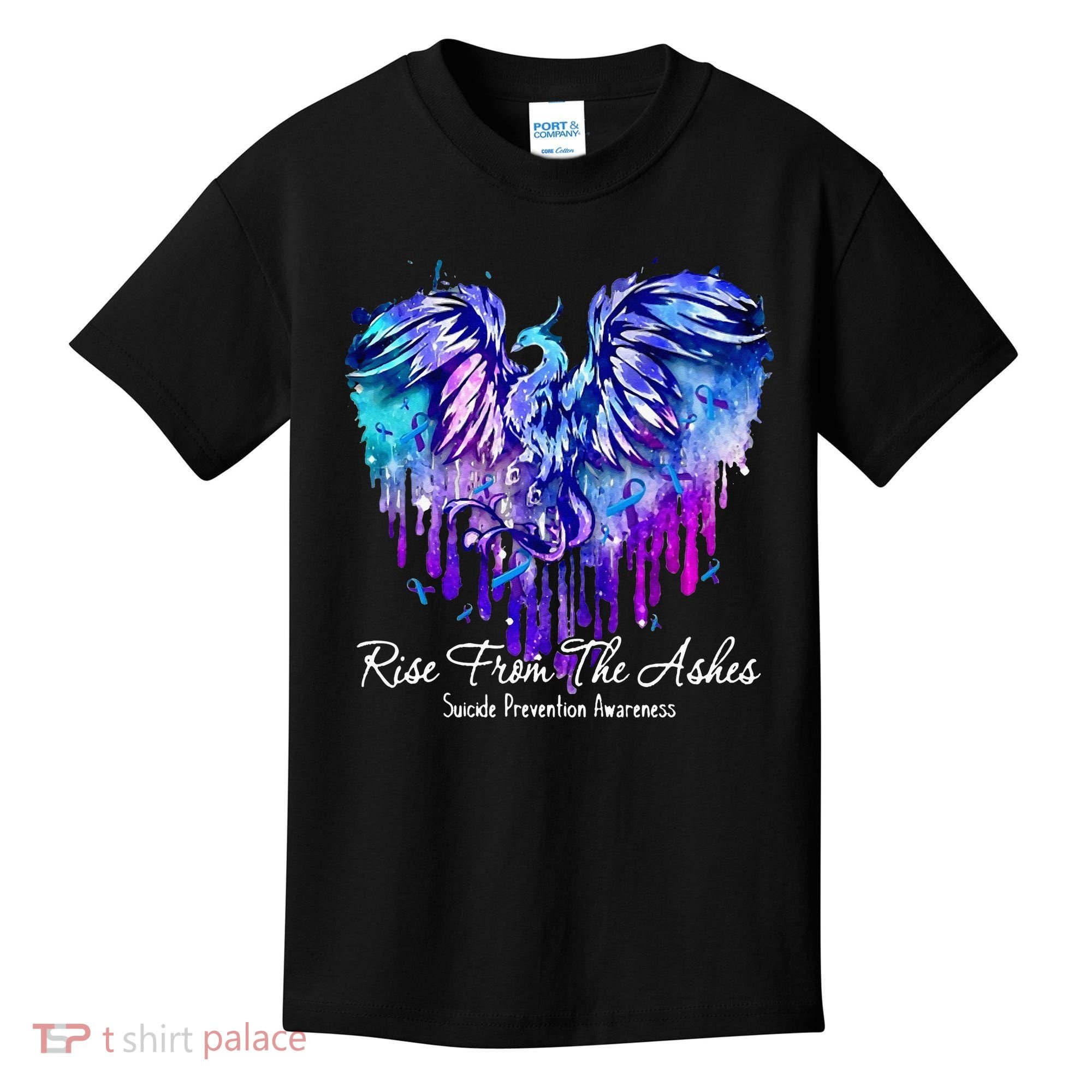 Suicide Prevention Awareness Rise From Phoenix The Ashes Kids T-Shirt