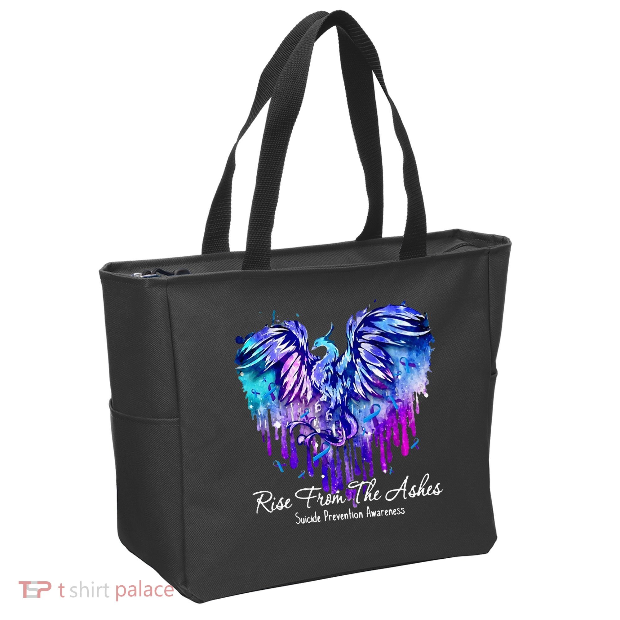 Suicide Prevention Awareness Rise From Phoenix The Ashes Tote Bag