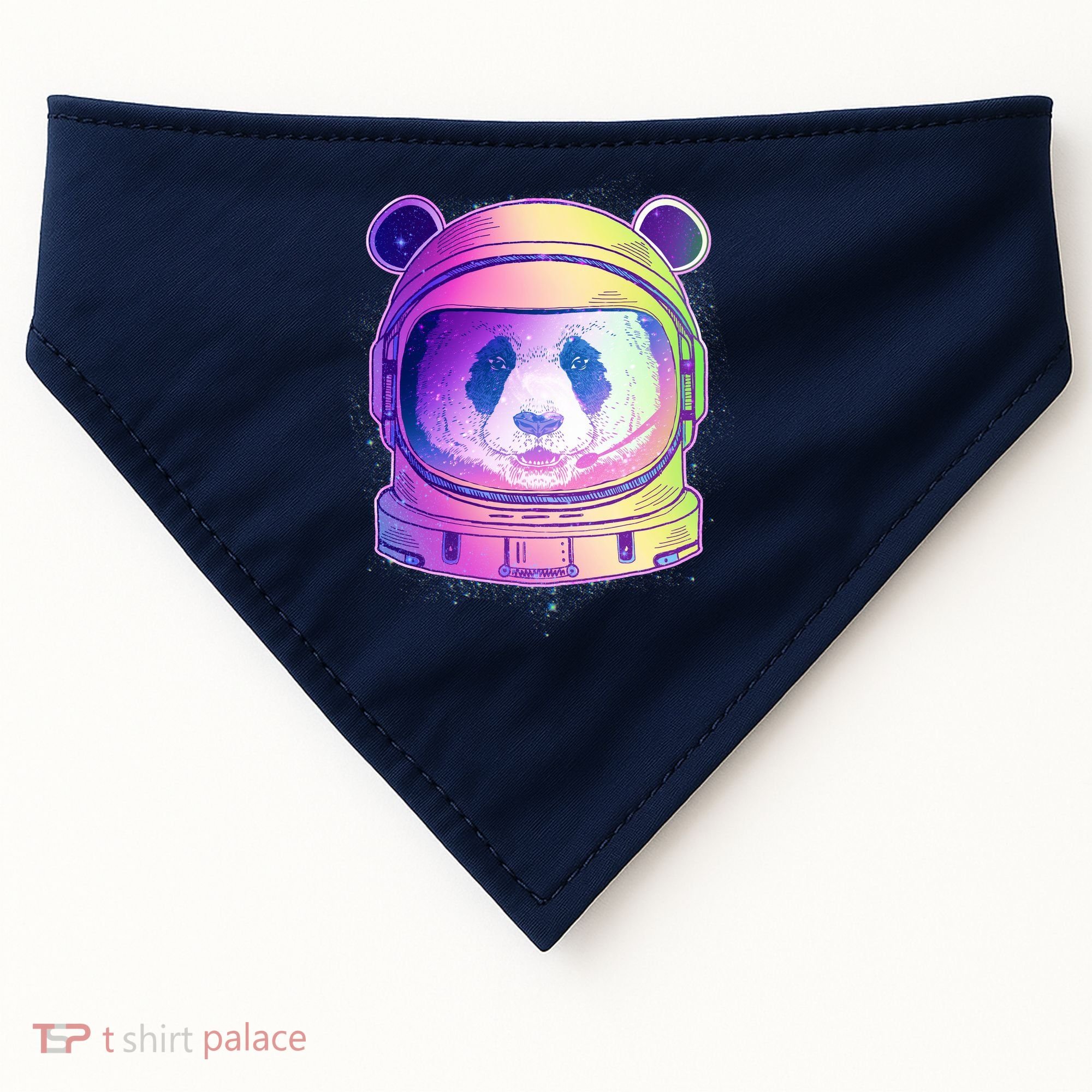 Space Astro Panda USA-Made Doggie Bandana