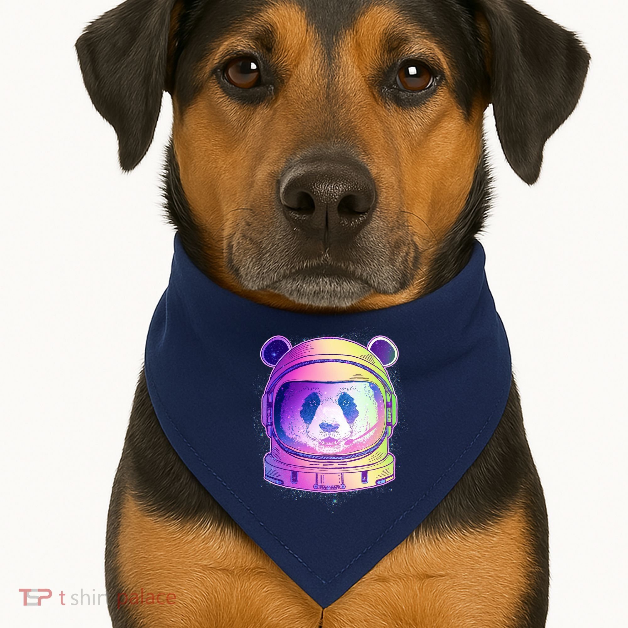 Space Astro Panda USA-Made Doggie Bandana