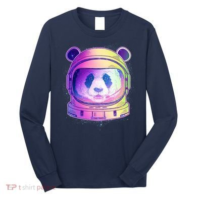 Space Astro Panda Long Sleeve Shirt