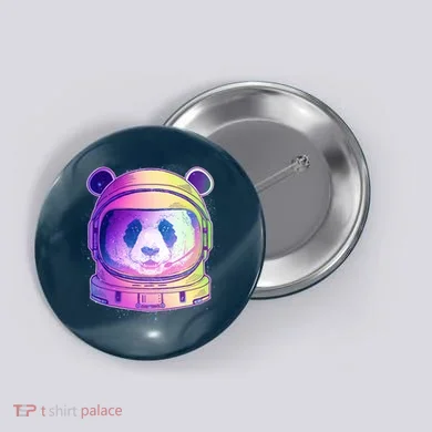 Space Astro Panda Button