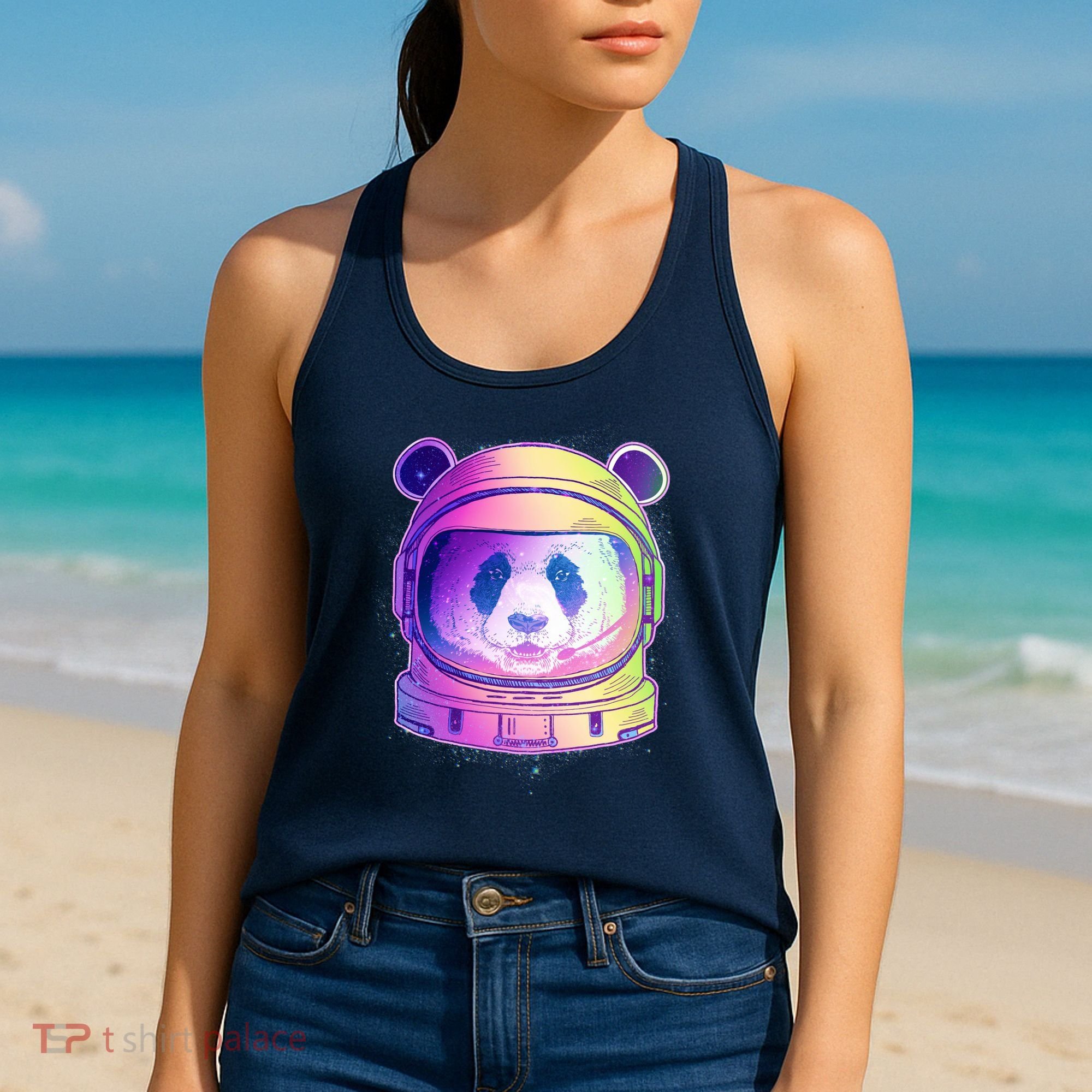 Space Astro Panda Women's Tank Top