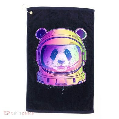 Space Astro Panda Golf Towel