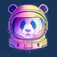 Space Astro Panda Women's Long Sleeve Shirt thumb 2