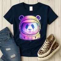 Space Astro Panda Women's T-Shirt thumb 3