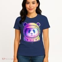 Space Astro Panda Women's T-Shirt thumb 4