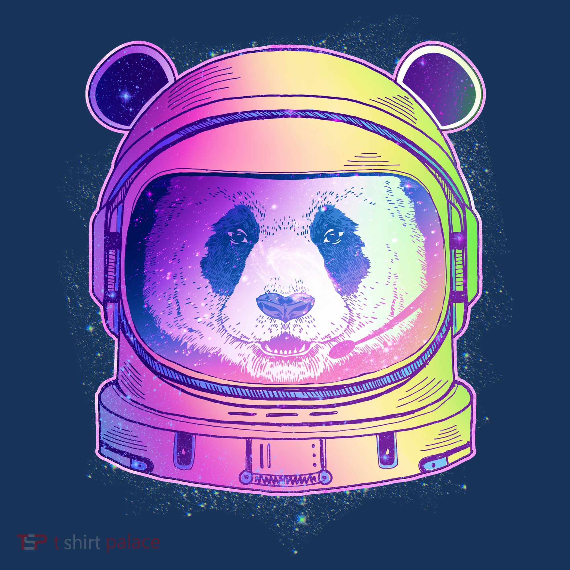 Space Astro Panda Kids Long Sleeve Shirt