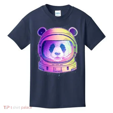 Space Astro Panda Kids T-Shirt