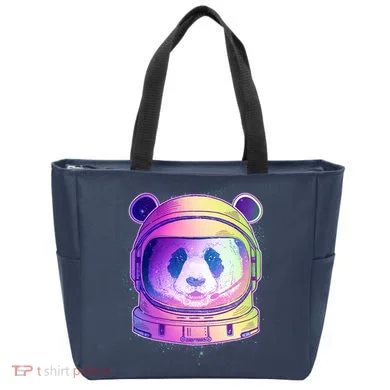 Space Astro Panda Tote Bag