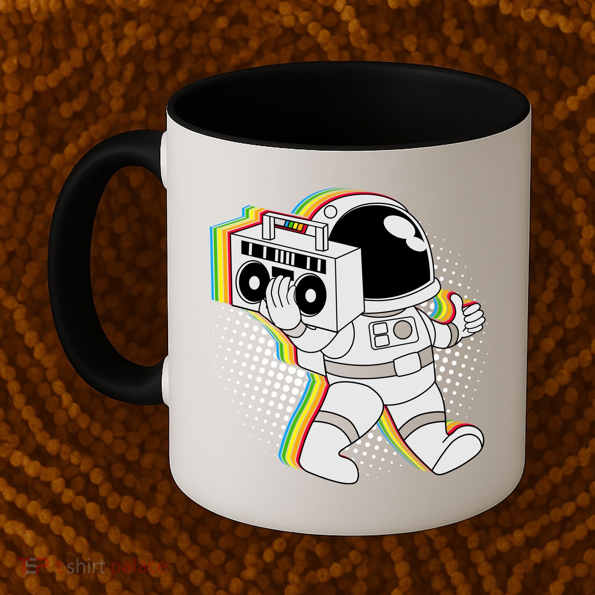 Space Astronaut Boombox Coffee Mug