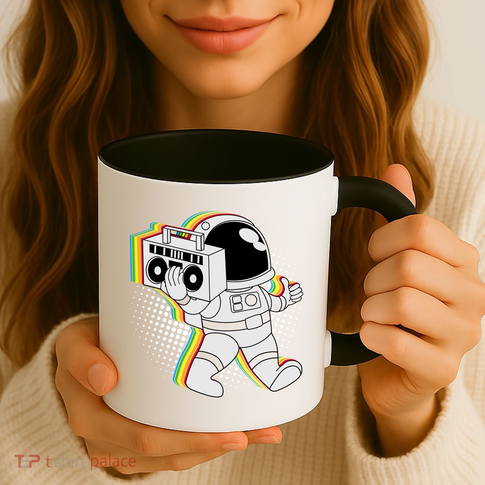 Space Astronaut Boombox Coffee Mug