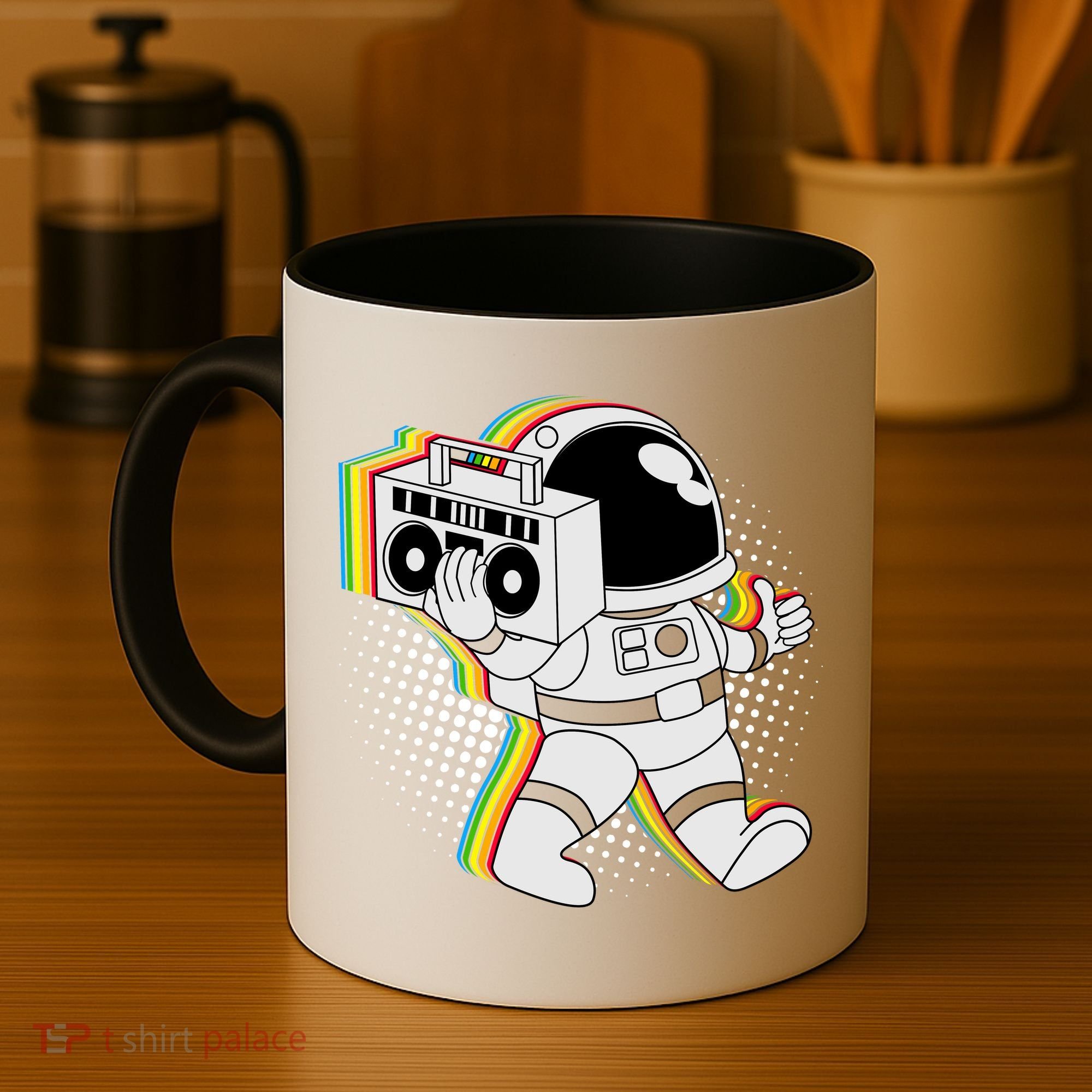 Space Astronaut Boombox Coffee Mug