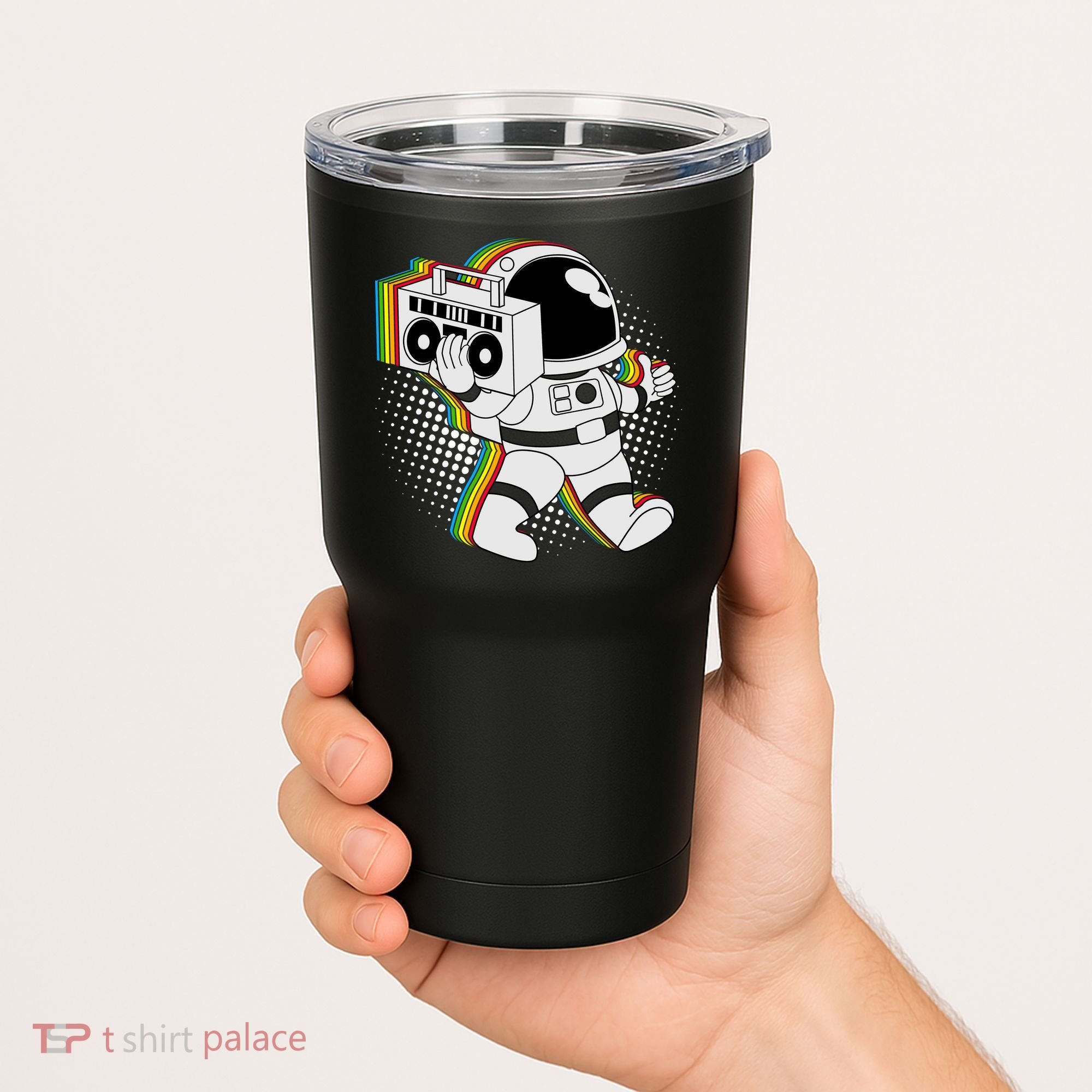 Space Astronaut Boombox Tumbler
