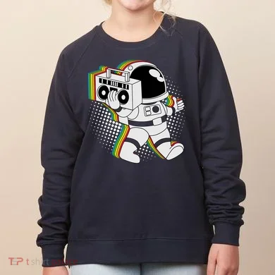 Space Astronaut Boombox Women's Sweatshirt