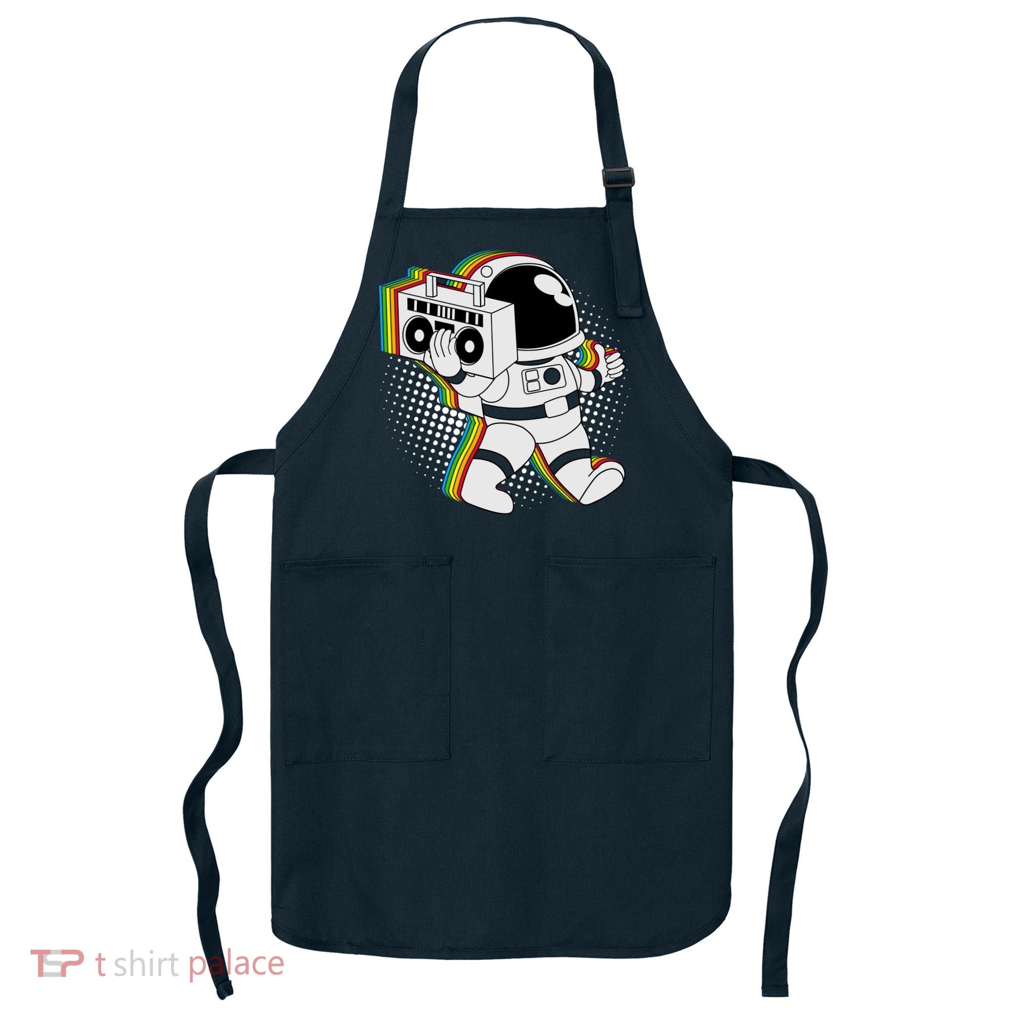 Space Astronaut Boombox Apron