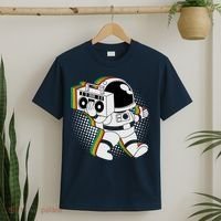 Space Astronaut Boombox T-Shirt thumb 2