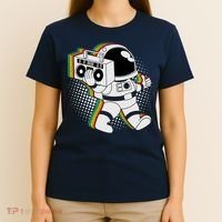 Space Astronaut Boombox T-Shirt thumb 4