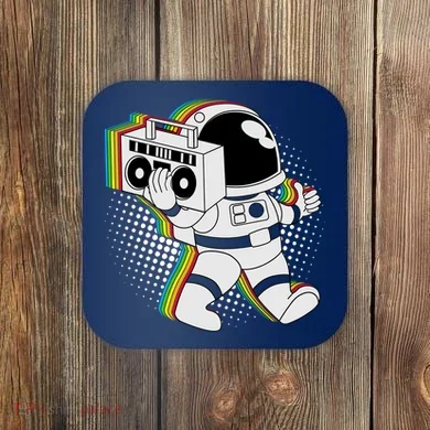 Space Astronaut Boombox Coaster