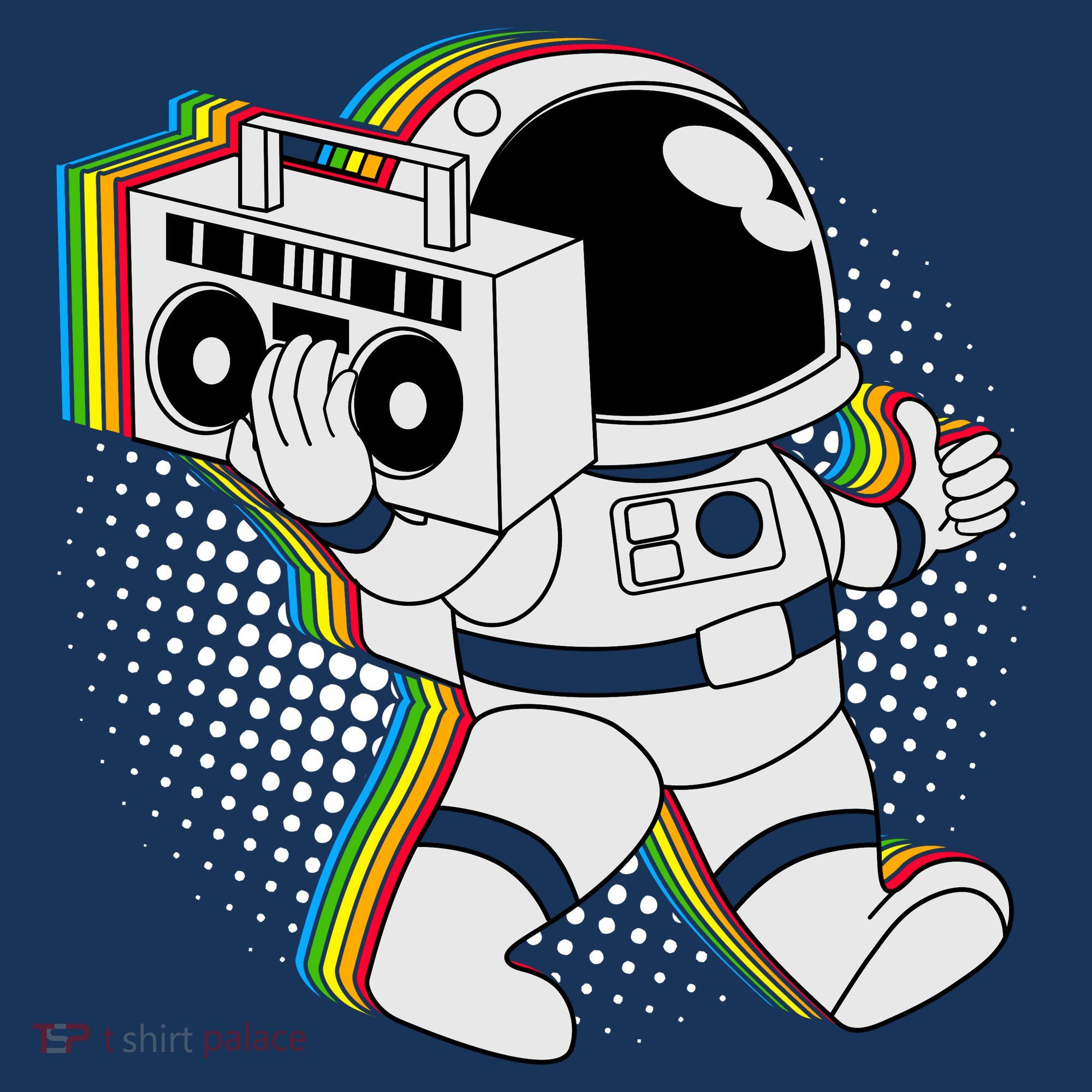Space Astronaut Boombox Pajama Set