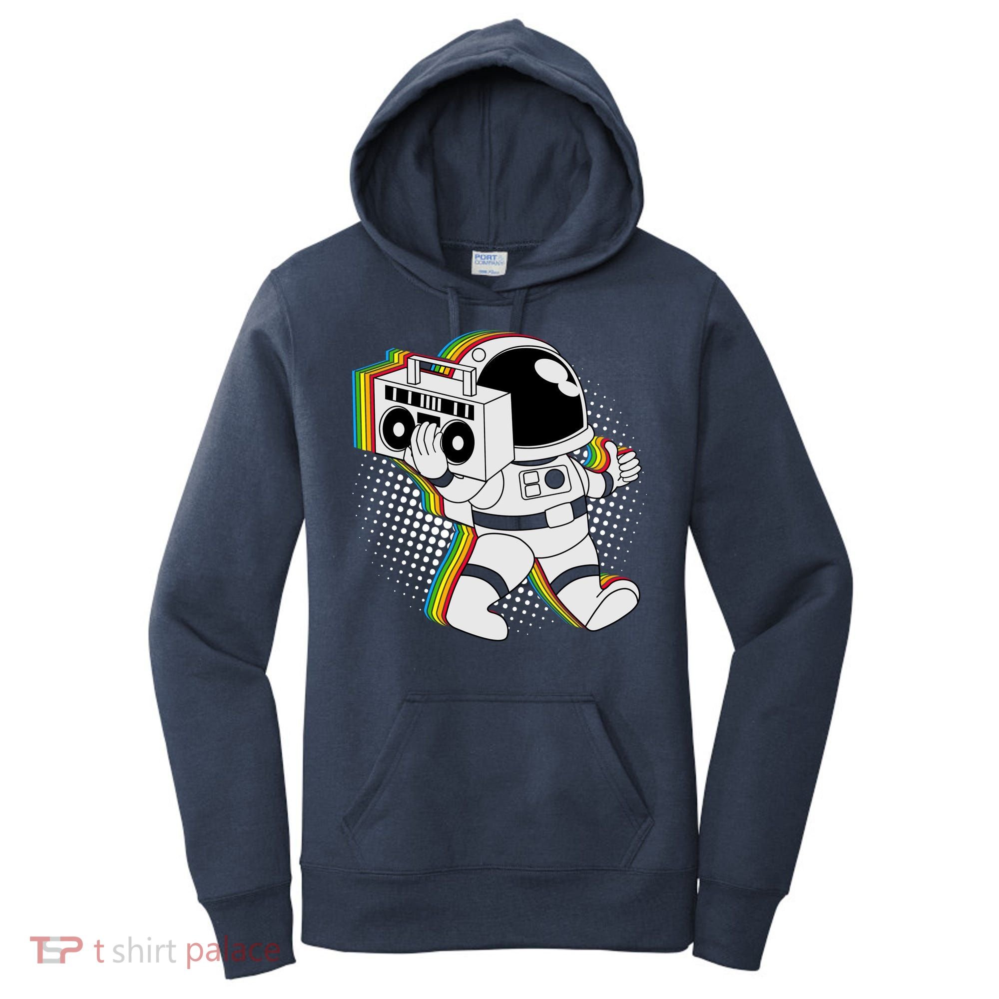 Space Astronaut Boombox Women's Hoodie