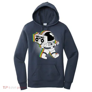 Space Astronaut Boombox Women's Hoodie
