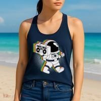 Space Astronaut Boombox Women's Tank Top thumb 2