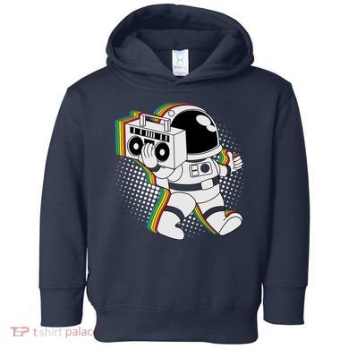 Space Astronaut Boombox Toddler Hoodie
