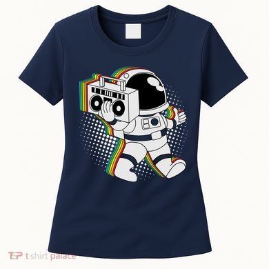 Space Astronaut Boombox Women's T-Shirt