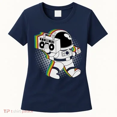 Space Astronaut Boombox Women's T-Shirt